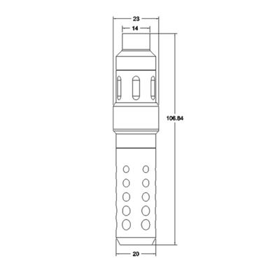 Red Color Professional Tattoo Pen Machine With RCA Interface