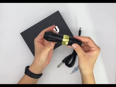 শিল্পীদের জন্য পেশাদার রোটারি ট্যাটু মেশিন ওয়্যারলেস পেন টাইপ কালো এবং লাল রঙ